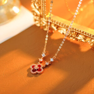 Rose gold red