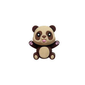 3d three-dimensional panda beads-f012 brown