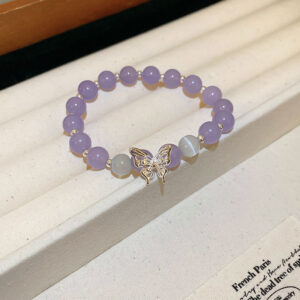 46# bracelet-purple butterfly