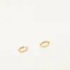 Wholesale 304 Stainless Steel Flower PVD Coated 18K Real Gold Plated 18K Gold Cute Sweet Pastoral Earrings