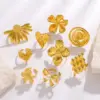 Wholesale Jewelry Retro Classic Style Heart Shape Bow Knot 304 Stainless Steel Plating Open Rings