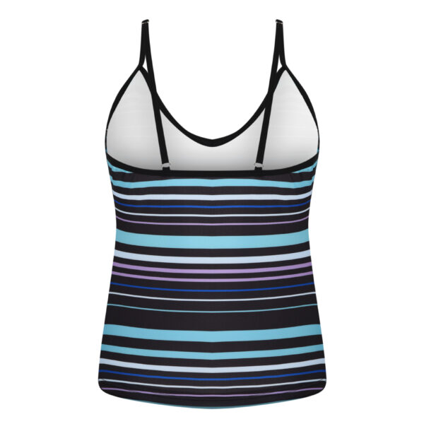 Wholesale  women's black and white stitching one-piece swimsuit solid color fashion sexy bikini swimsuit