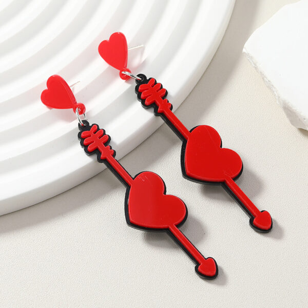 Wholesale  States new fashion Valentine's Day earrings acrylic heart letters love confession lovers earrings tide