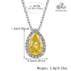 Wholesale Geometric Inlay Pendant Necklace For Women In 925 Sterling Silver With High Carbon Diamond And Platinum Plated Cable Chain