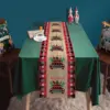 oly-554001a6ebab8b0b22c464f54cfdf6f1 Wholesale Christmas Table Flag Decoration Snowflake Plaid Snowman Pattern Christmas Print Tablecloth Dining Table Mat American Style