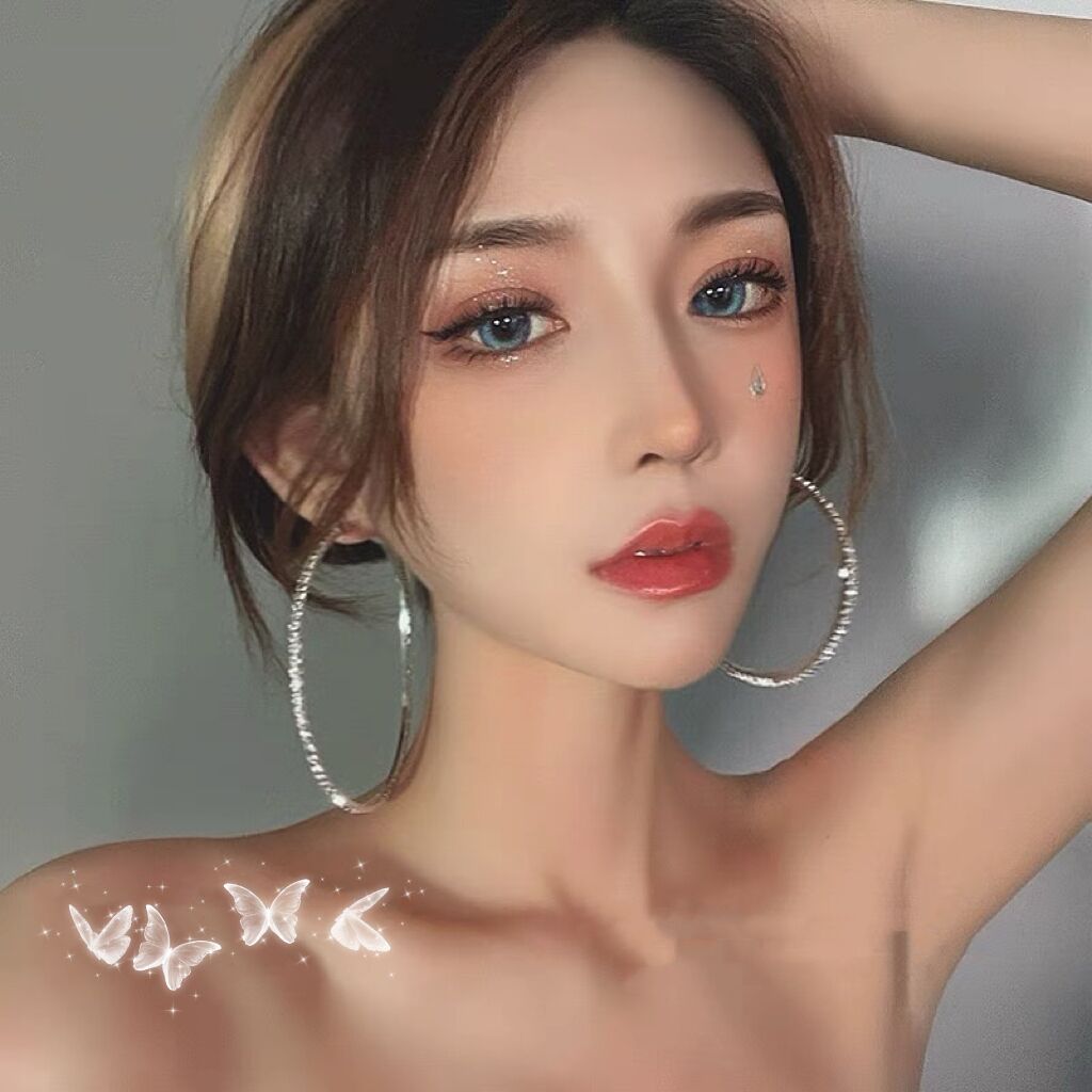 Wholesale European and American Style Street Shot Diamond Big Ear Ring Earrings Women's Internet Celebrant Distinctive Exaggerated Earrings South Kore