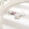 Wholesale Handmade Classic Style National Flag Ear Hook For Women In 316 Stainless Steel