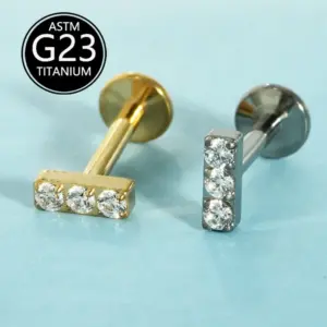 (Titanium) Gold 1.2*8mm One Piece
