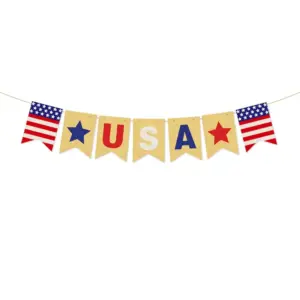 1 String of USA Flags, L-00523-1