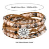 oly-559786aac8903d2192e19a75b64e6005 Wholesale Accessories Hand-woven Pink Zebra Stone Beaded Bracelet Retro Bohemian Multi-layer Bracelet for Women