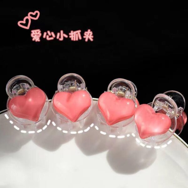oly-559f507a5c1364c559b3ebb9daecbbde Wholesale Is the feeling of heart ~ pink love super sweet small grab clip girl heart bangs clip cute sweet Tanabata