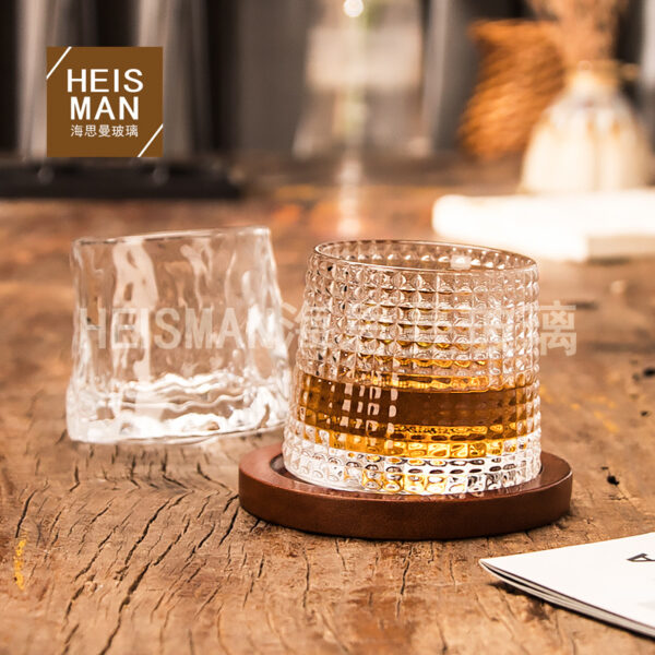 oly-55afd048a114c07735fbc5bb3d66d61d Wholesale Creative Rotating Glass with Base, Artificial Hand-Painted Whiskey Glass, Bar Decompression Wine Glass, Rotating Cup