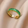 Wholesale Jewelry IG Style Elegant Geometric Copper Open Rings