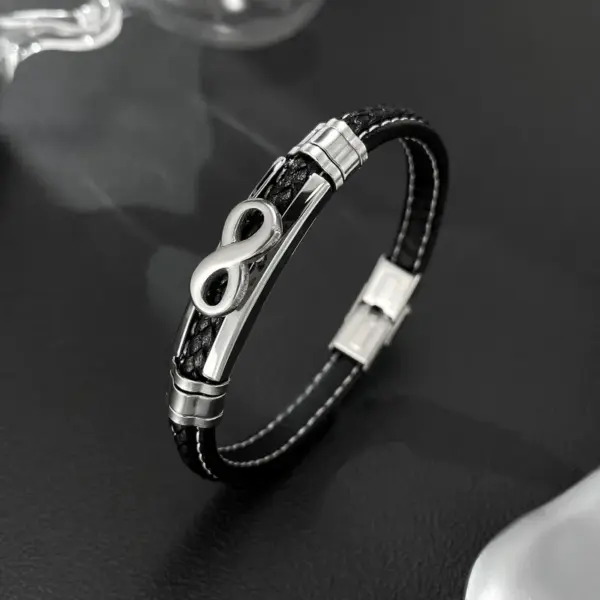 Wholesale Street Leather Bracelet Unisex Adjustable Wristband Accessory Suitable For Daily Casual Wear