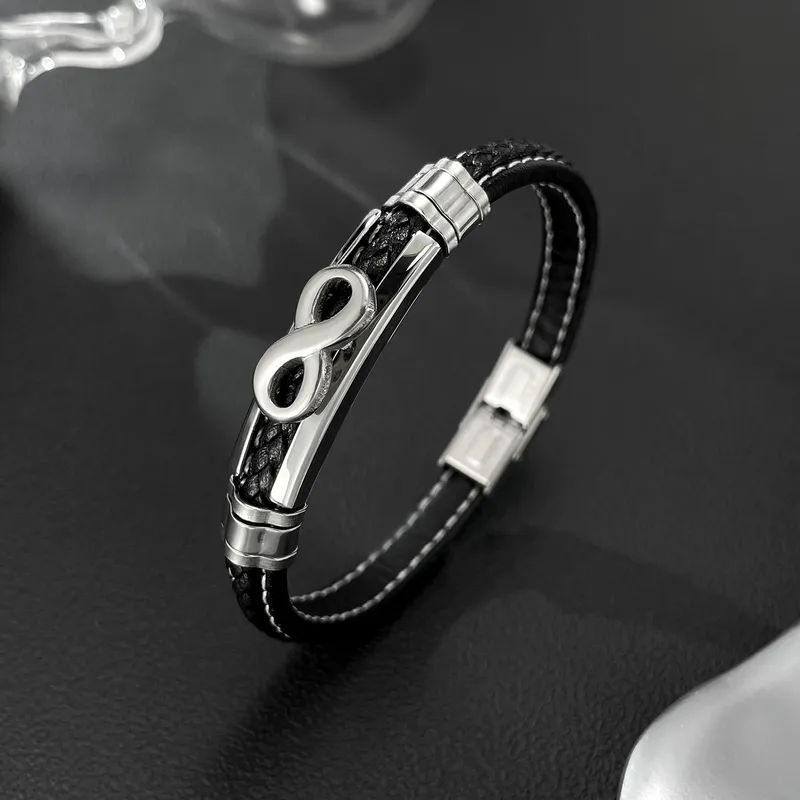 Wholesale Street Leather Bracelet Unisex Adjustable Wristband Accessory Suitable For Daily Casual Wear