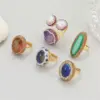 Wholesale Vintage Style Round Open Ring For Women In Copper With Zircon Inlay
