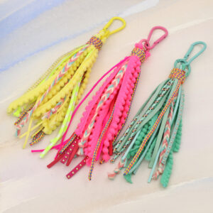Wholesale Bohemian Style Long Tassel Key Chain Mountaineering Buckle All-match Women's Bag Decorative Pendant Car Pendant