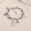 Wholesale Stainless Steel Marine Element Bracelet Shell Starfish Pearl Pendant Bracelet Vintage Art Fashion Bracelet