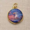 oly-566bf66df876dfbb013e9ed07120b007 Wholesale National Flag Pendant 1 Piece Featuring 0.03µm 18K Real Gold Plated Copper In Novelty Style