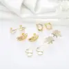 Wholesale Snowflake Stud Earrings For Women With Copper And Zircon Inlay, Featuring 925 Sterling Silver Posts, Perfect For Wedding