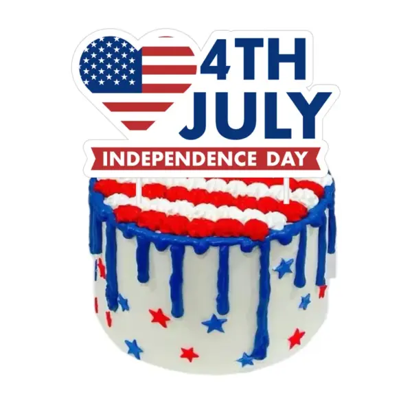 Wholesale American Independence Day Decoration Stars And Stripes Pennant Cake Decoration Balloon Set Party Supplies Holiday Celebration