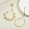Wholesale Copper 14K Gold Plated White Gold Plated Vintage Style Round Bracelets