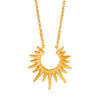 oly-56a2d4c8d2a89feea8abd699701ba6fd Wholesale retro titanium steel 18k non-fading necklace Joker female sunflower exaggerated clavicle chain jewelry
