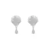 Wholesale 925 Silver Needle Shell Element Drop Earrings Luxury Minimalist Design Commute High-End Feelings Women's Geometric Pattern