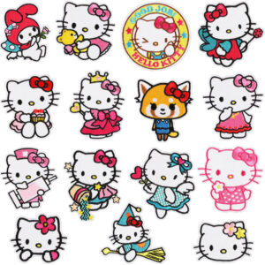 Wholesale Xiao Tian Anime Character Embroidered Cloth Stickers Cartoon Kitty Computer Embroidered Label Clothes Decoration Patch Thermal Transfer Printing