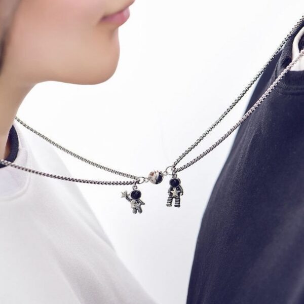 oly-56c59c7c6bb8ea0ba51c61e6a505aea5 Wholesale Astronaut Necklace Couple Pair of Cool Women Trendy Men ins Style Personality Pendant Long-distance Love Valentine's Day Gift