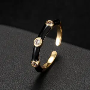 14K Gold H-6488 / Black