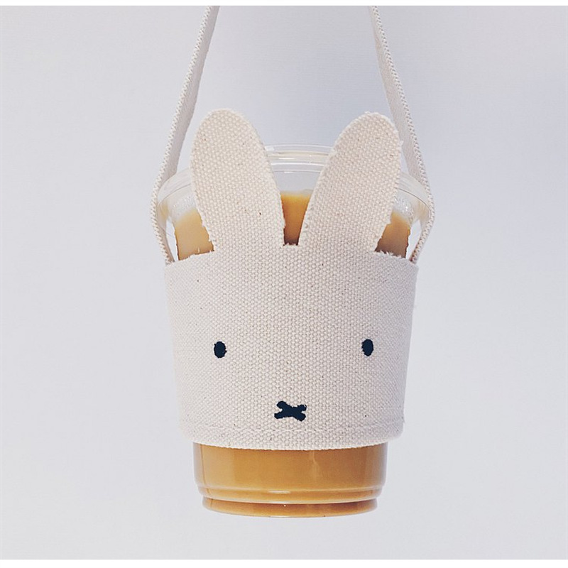 Wholesale Taobao same cartoon rabbit shape beverage cup set outdoor travel milk tea insulated bottle set
