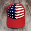 Wholesale Original Design American Flag Baseball Cap With Curved Brim, Breathable Cotton Material Featuring Printing Craft