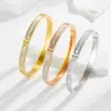 Wholesale Real Gold Plated Geometric 304 Stainless Steel Glam Romantic Waterproof Non Tarnish 304 Stainless Steel Bangle