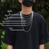 Wholesale Stainless steel gold twisted chain plain chain twisted rope chain