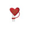 Wholesale Valentine's Day Love Series Reusable Soft Rubber Dust Plug DIY Drink Dust Plug Straw Cap