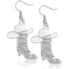 Wholesale Western-style boot earrings with diamond pendant earrings and jewelry