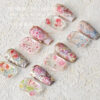 Wholesale Nail Art Star Paper Transfer Paper Sticker Court Rose Flower Transfer Paper Star Sticker Rose Flower Star Sticker