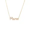 Wholesale Mama Letter Titanium Steel Plating Rhinestones Necklace