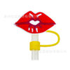 Wholesale Valentine's Day Creative DIY Decoration Food-Grade Silicone 10mm Drink Straw Dust Plug Dust Cap Accessories