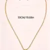Wholesale Conch Waterproof Non Tarnish Necklace For Women, 18K Real Gold Plated 304 Stainless Steel With Zircon Inlay And Box Chain