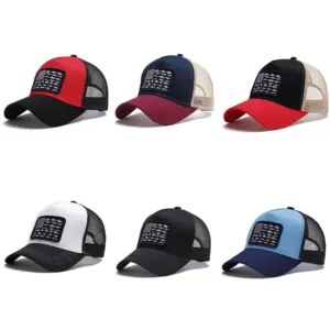 Wholesale Europe And The United States New Baseball Cap Outdoor Sunshade Sunscreen American Flag Duck Tongue Net Cap Hat Wholesale