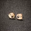 Wholesale PVD Coated 18K Gold Real Gold Plated Little Monster 304 Stainless Steel Funny Waterproof Non Tarnish Ear Studs