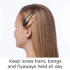 oly-57f3f619a4040c57bd2d69a6b6394bc6 Wholesale 7cm oval drop Glue black turtle shell color BB clip -selling hairpin drop clip hairpin
