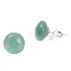 Wholesale JD Jewelry Natural Crystal Jade Lucky Bean Geometric Pattern Natural Stone Earrings For Women Fashionable Elegant Autumn Winter High-end Earrings