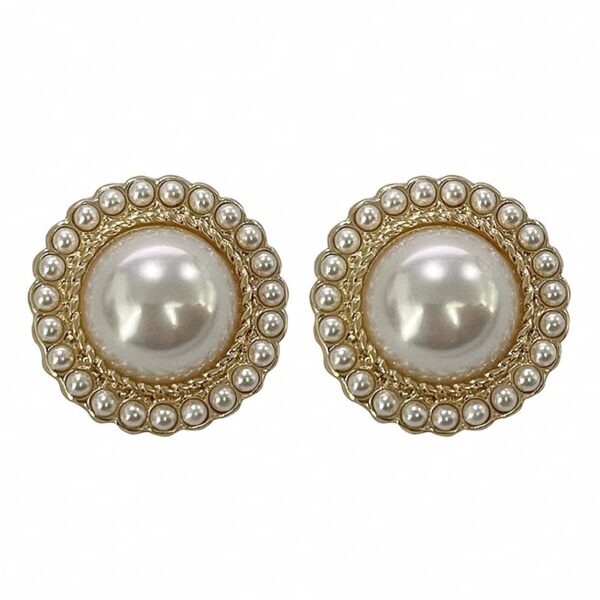 oly-58049fef6598dd4c7a37dc4a4d178d5e Wholesale 925 Silver Needle Retro Hong Kong Style Hepburn Style Pearl Earrings Internet Celebrity Elegant Niche High-End Popular Hoop Earrings