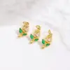 oly-580cb1e8bf192b8ae92877e1e5983440 Wholesale Copper Platinum Plated Smooth Zircon Rose Flower Tulip Pendant DIY Jewelry Hanging Bracelet Earring Accessories Chain Spacer Princess Style Gorgeous Cute Pastoral Romantic