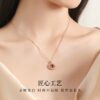 Wholesale 100 languages I love you ferris wheel projection necklace pendant female niche design sense