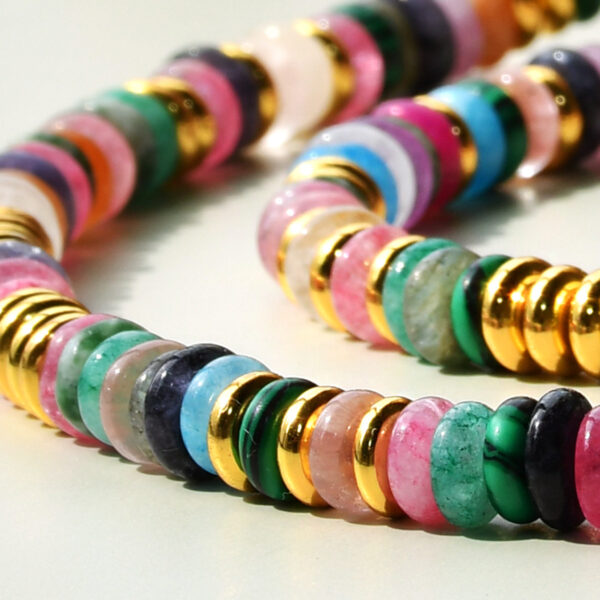 Wholesale Spring and Summer Fashionable Colorful Agate Beaded Bracelets for Girls, Accessible Luxury and High-End Handmade Crystal Bracelets That Do Not Fade Jewelry