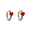Wholesale 1 Pair Fashion Heart Shape Copper Plating Earrings